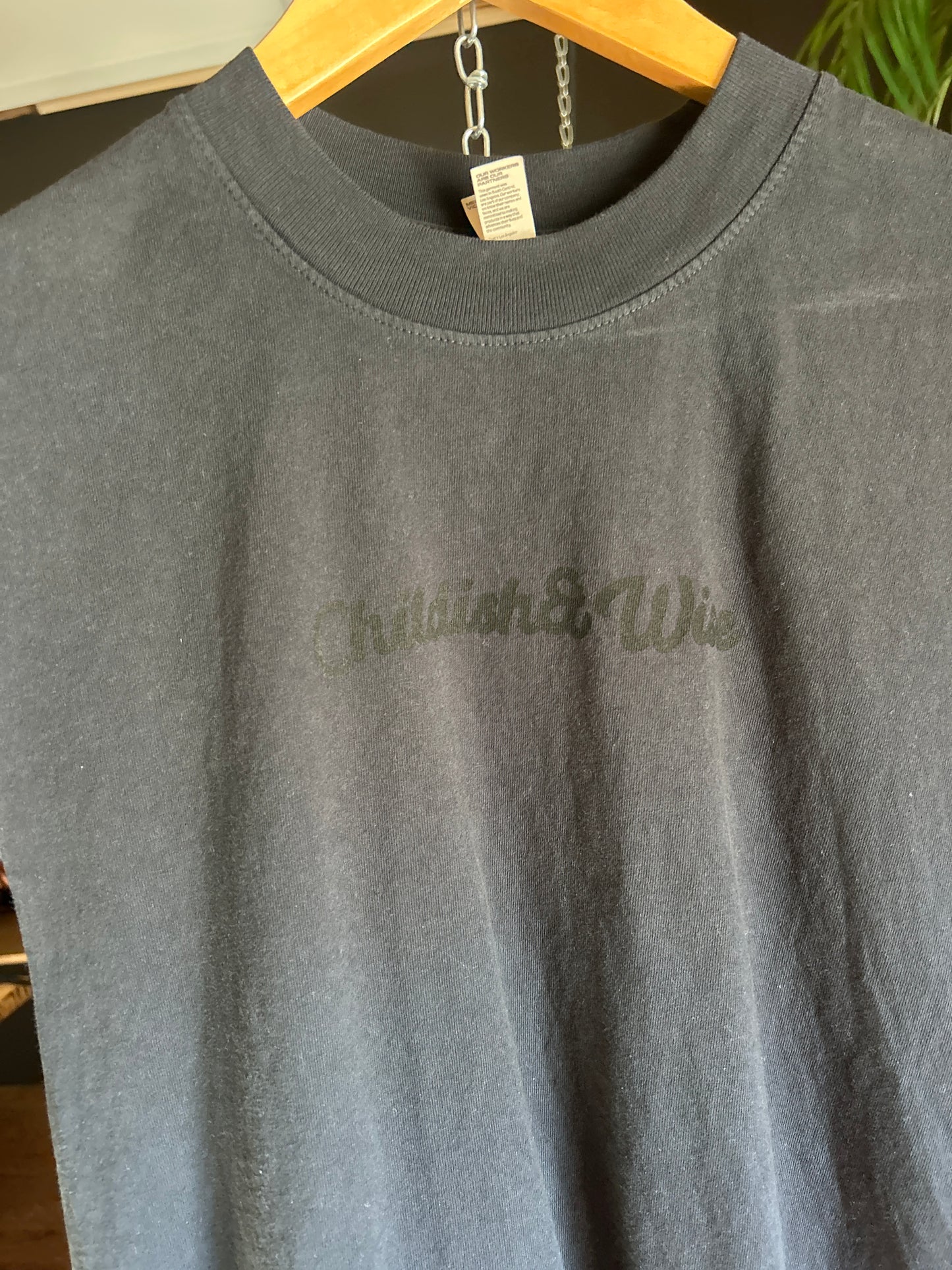 Vintage Black 100% USA Cotton muscle tank top